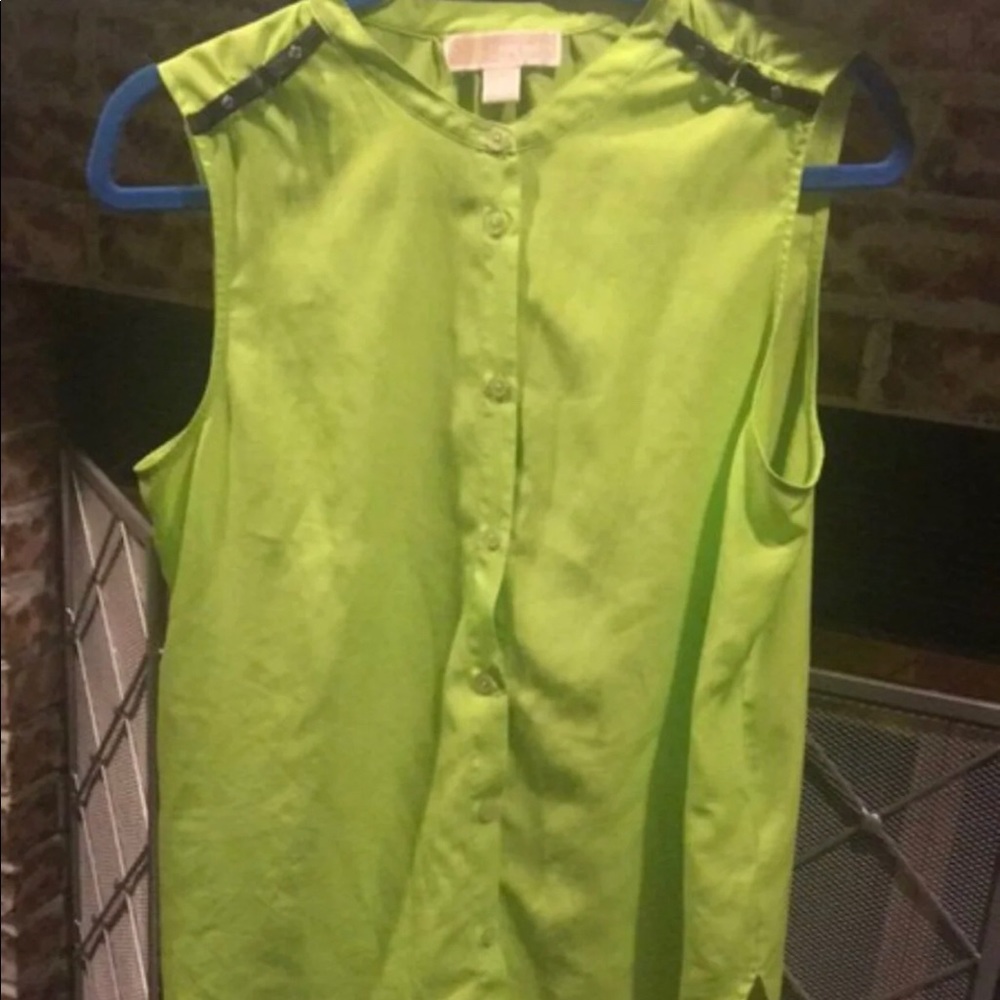 Michael Kors Lime sleeveless shirt